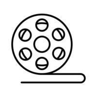ein anpassbar Vektor von Film rollen im modern Stil bereit zu verwenden Symbol