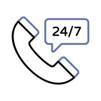 Unterstützung Bedienung Symbol, Kunde Beratung Vektor, Anruf Center, Hotline, Hotline vektor