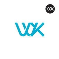 Brief vvx oder wx Monogramm Logo Design vektor