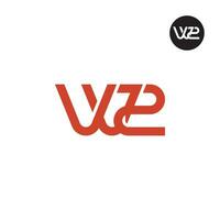 brev vv2 eller w2 monogram logotyp design vektor