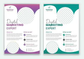 Digital Marketing Flyer Design Vektor Vorlage