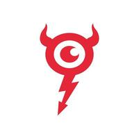 Teufel-Logo-Vektorvorlage vektor