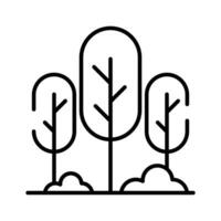 ein Symbol von Wald Bäume, modern Vektor von Bäume