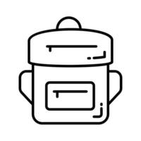 erhalten Ihre Hände auf Schule Tasche Vektor Design, Prämie praktisch Symbol von Rucksack