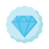 Diamant Innerhalb Abzeichen zeigen Konzept von Beste Qualität Vektor Design, Prämie Qualität Symbol