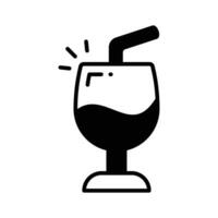 haben ein aussehen beim diese tolle Symbol von trinken Glas, Wein Glas Vektor Design