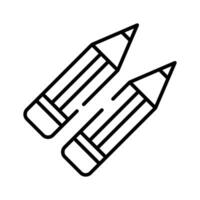 ein Paar von führen Bleistifte Vektor im modisch Design Stil, isoliert auf Weiß Hintergrund