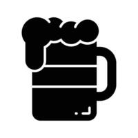 Prost Vektor Symbol im Neu Stil, editierbar Design von Bier Becher