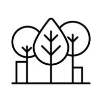 ein Symbol von Wald Bäume, modern Vektor von Bäume