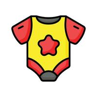 Symbol von Baby Strampler im modern Stil, Baby Kleid Vektor Design