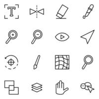 Grafikdesign-Icon-Set für Ihr Designelement vektor