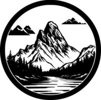 Berge - - hoch Qualität Vektor Logo - - Vektor Illustration Ideal zum T-Shirt Grafik