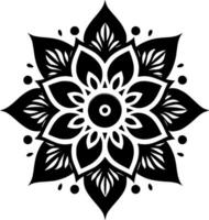 Mandala - - minimalistisch und eben Logo - - Vektor Illustration