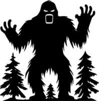 Bigfoot - - minimalistisch und eben Logo - - Vektor Illustration