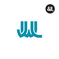 brev jwl monogram logotyp design vektor