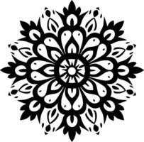 mandala - minimalistisk och platt logotyp - vektor illustration