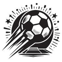 fotboll boll med stjärnor vektor illustration