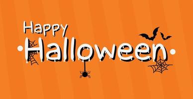 halloween färgglada ljusa webb banner gratulation - vektor