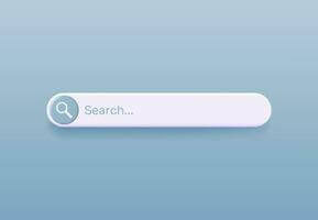 3d Suche Bar leer isoliert. Browser Taste Vorlage zum Webseite, Anwendung und ui. Navigation Suche zum Anwendungen. Suche bilden machen mit Schatten auf Rosa Hintergrund. Vektor Illustration
