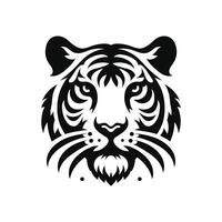 Vektor Illustration brüllend Tiger Kopf Silhouette Logo Design