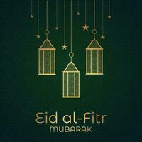 ramadan eid mubarak hälsning kort med moské silhuett fri vektor illustration