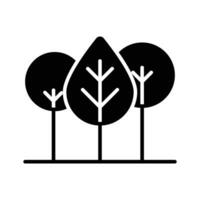 ein Symbol von Wald Bäume, modern Vektor von Bäume