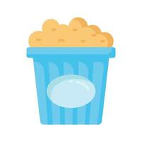ein perfekt Design von Popcorns Pack Vektor Symbol, isoliert auf Weiß Hintergrund