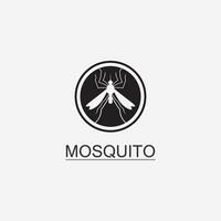 mygga ikon och insekt logotyp djur- illustration design grafisk vektor
