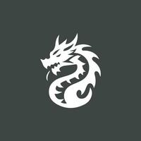 Drachen Vektor Icon Illustration Design Logo Vorlage