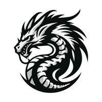 Drachen Vektor Icon Illustration Design Logo Vorlage