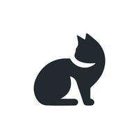 Katze Silhouette Logo Design Vektor Illustration