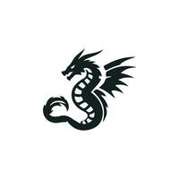 Drachen Vektor Icon Illustration Design Logo Vorlage