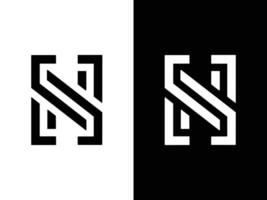 xn-Buchstaben-Logo-Design vektor