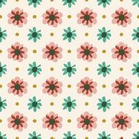 Vektor Blume Muster Hintergrund Design Illustration