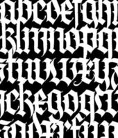 Schriftmuster, mittelalterliche Gotik vektor