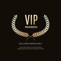 lyxiga VIP -etiketter och guldmärkeobjekt vektor