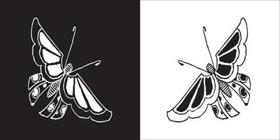 illustration vektor grafik av fjäril ikon