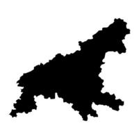 söder pyongan provins Karta, administrativ division av norr korea. vektor illustration.