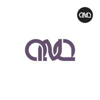 brev qnq monogram logotyp design vektor