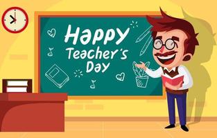 Glad lärarnas dag vektor