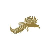 Paradiesvögel Design-Vektor-Illustration, kreative Paradiesvögel Logo-Design-Konzept-Vorlage vektor