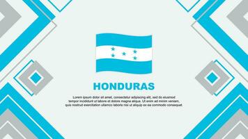 Honduras Flagge abstrakt Hintergrund Design Vorlage. Honduras Unabhängigkeit Tag Banner Hintergrund Vektor Illustration. Honduras Hintergrund