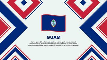 guam flagga abstrakt bakgrund design mall. guam oberoende dag baner tapet vektor illustration. guam oberoende dag