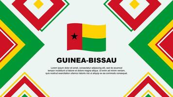 Guinea-Bissau Flagge abstrakt Hintergrund Design Vorlage. Guinea-Bissau Unabhängigkeit Tag Banner Hintergrund Vektor Illustration. Guinea-Bissau Unabhängigkeit Tag