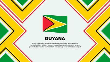 Guyana Flagge abstrakt Hintergrund Design Vorlage. Guyana Unabhängigkeit Tag Banner Hintergrund Vektor Illustration. Guyana Vektor