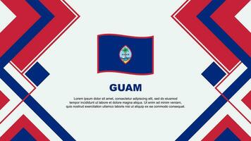 guam Flagge abstrakt Hintergrund Design Vorlage. guam Unabhängigkeit Tag Banner Hintergrund Vektor Illustration. guam Banner