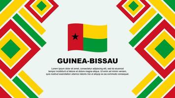 Guinea-Bissau Flagge abstrakt Hintergrund Design Vorlage. Guinea-Bissau Unabhängigkeit Tag Banner Hintergrund Vektor Illustration. Guinea-Bissau