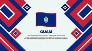 guam Flagge abstrakt Hintergrund Design Vorlage. guam Unabhängigkeit Tag Banner Hintergrund Vektor Illustration. guam Karikatur