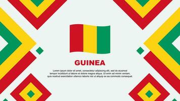 Guinea Flagge abstrakt Hintergrund Design Vorlage. Guinea Unabhängigkeit Tag Banner Hintergrund Vektor Illustration. Guinea Vorlage