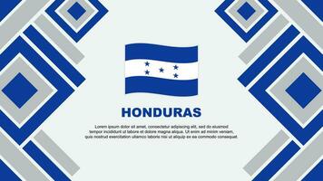 Honduras Flagge abstrakt Hintergrund Design Vorlage. Honduras Unabhängigkeit Tag Banner Hintergrund Vektor Illustration